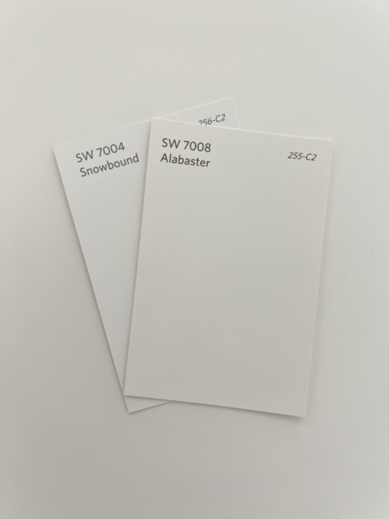 Sherwin Williams Alabaster vs Snowbound