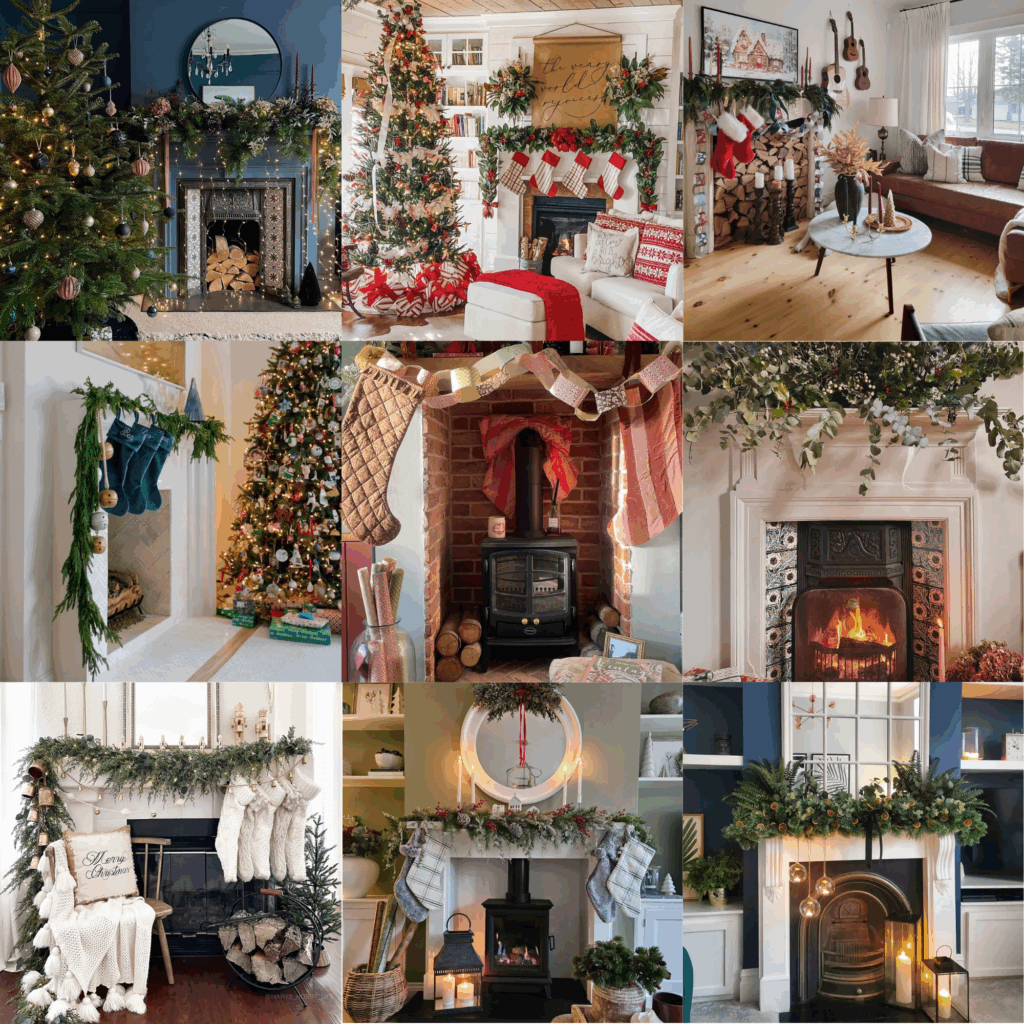 Decorating a Fireplace Mantel for Winter: The Most Beautiful Ideas