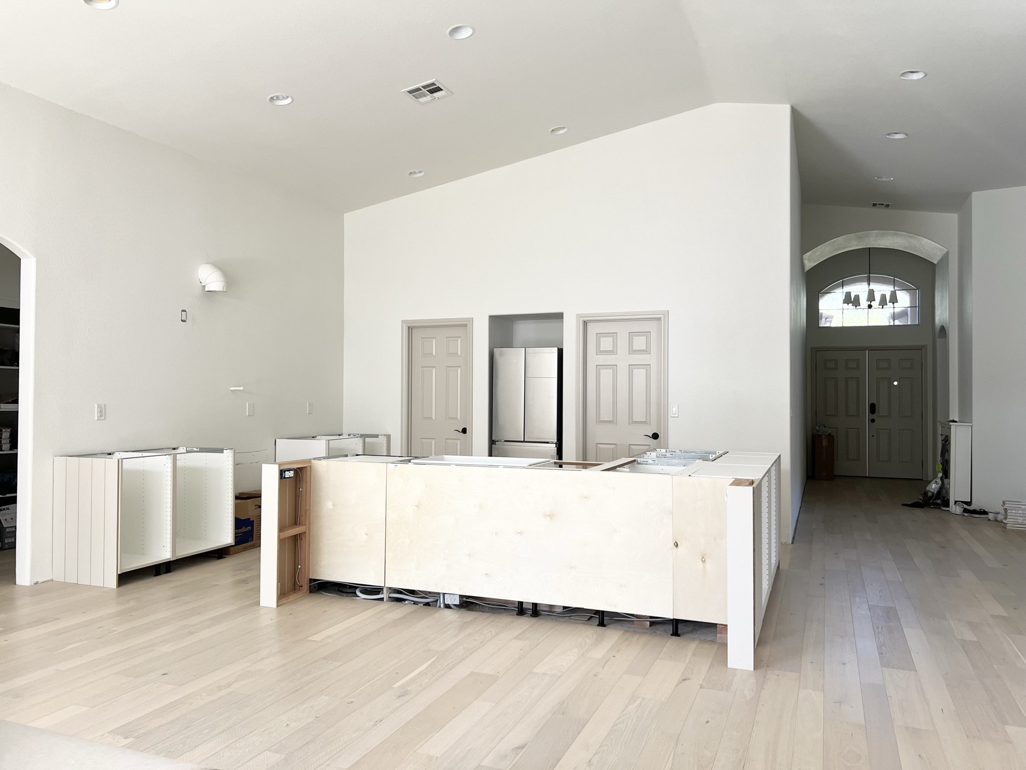 How to Build a Kitchen Island with Seating (Using IKEA Cabinets!)