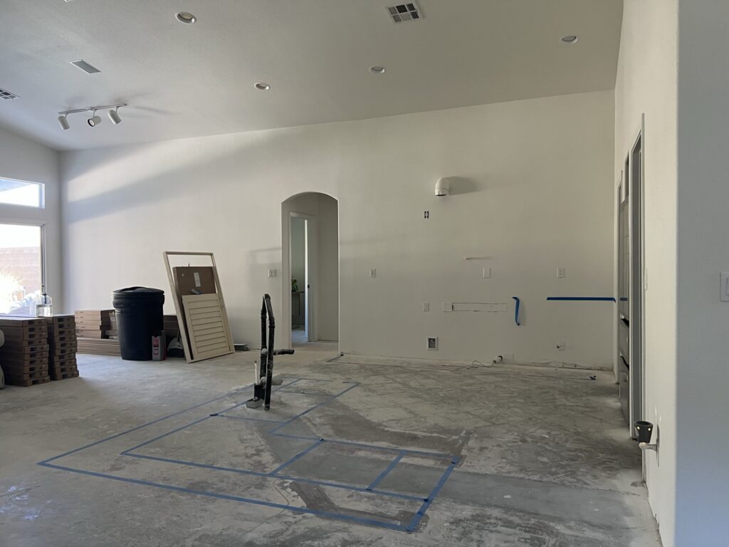 kitchen island mock up