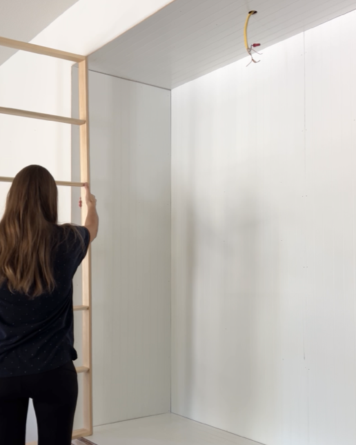 installing bookshelves