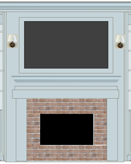 custom fireplace surround and mantel