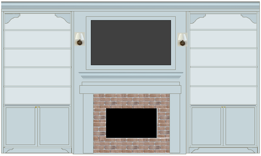 electric fireplace built ins