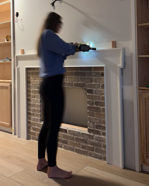 install fireplace mantel