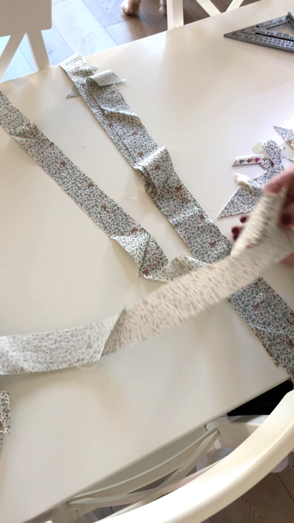 how to cut bias binding