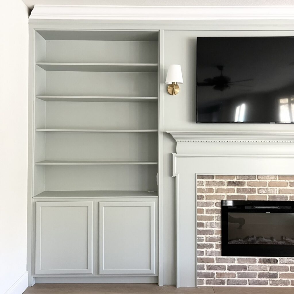 DIY Fireplace Built Ins