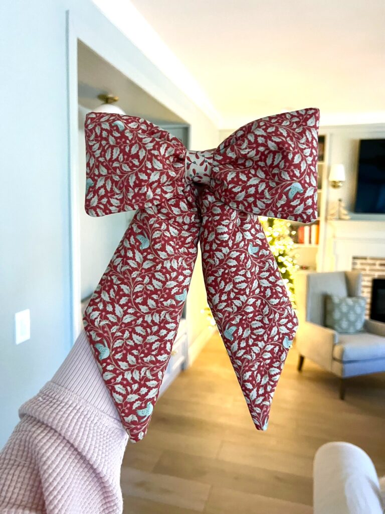 diy christmas tree bow