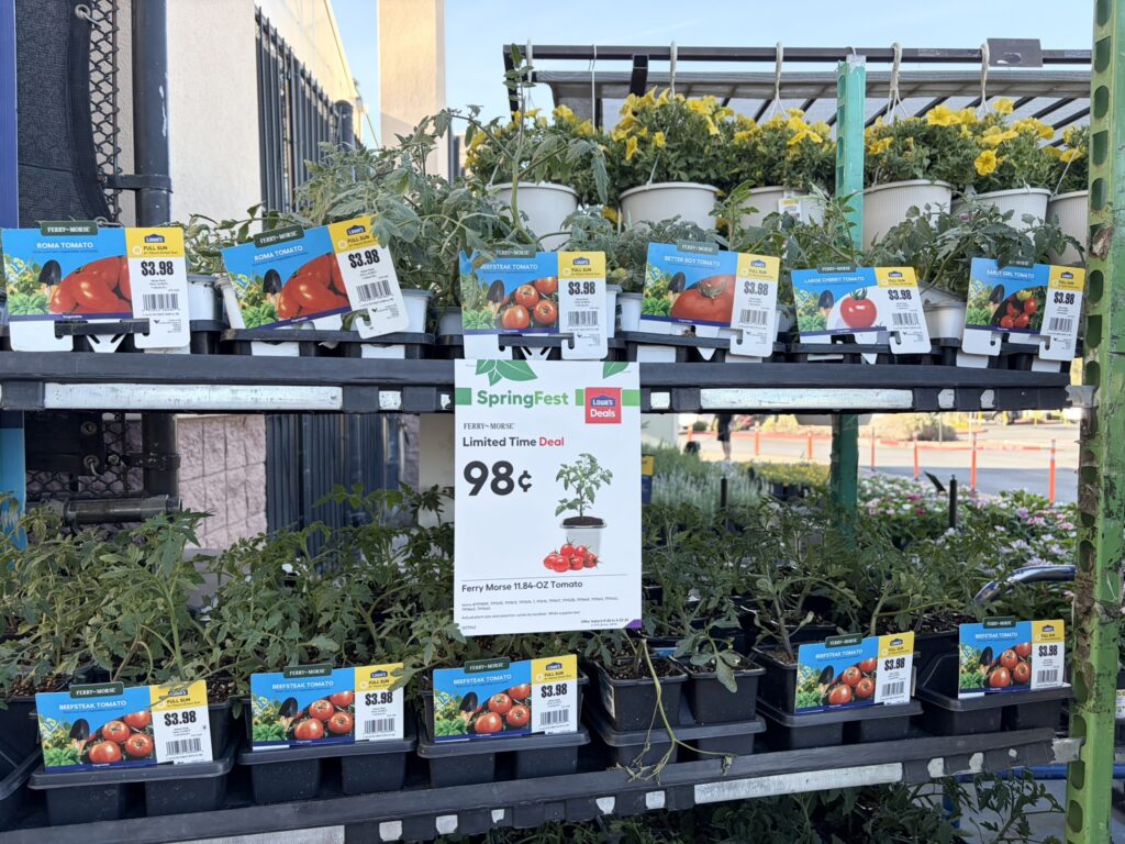 Lowe's SpringFest herbs & vegetables deal