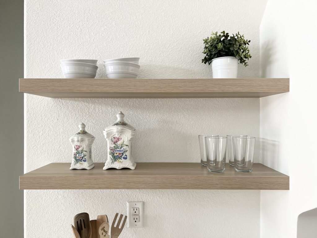 Ikea lack shelf in kitchen