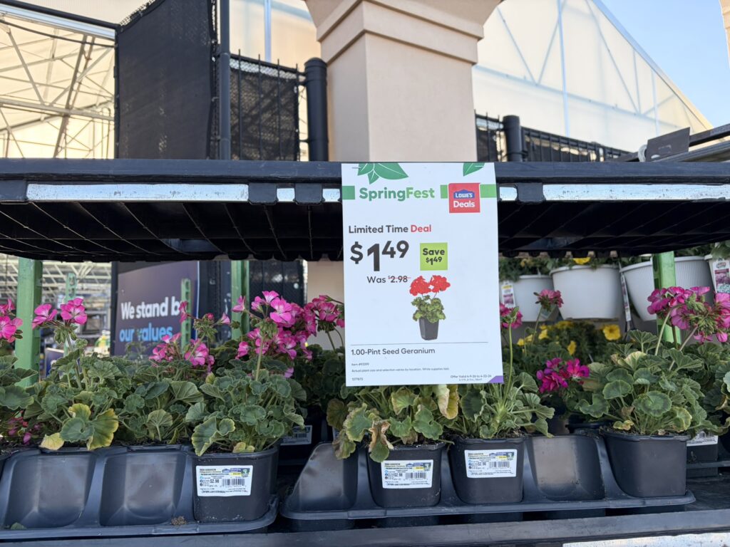 Lowe's SpringFest plants deal