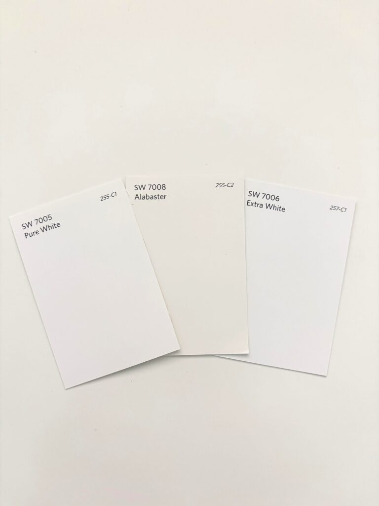 Sherwin williams pure white vs extra white