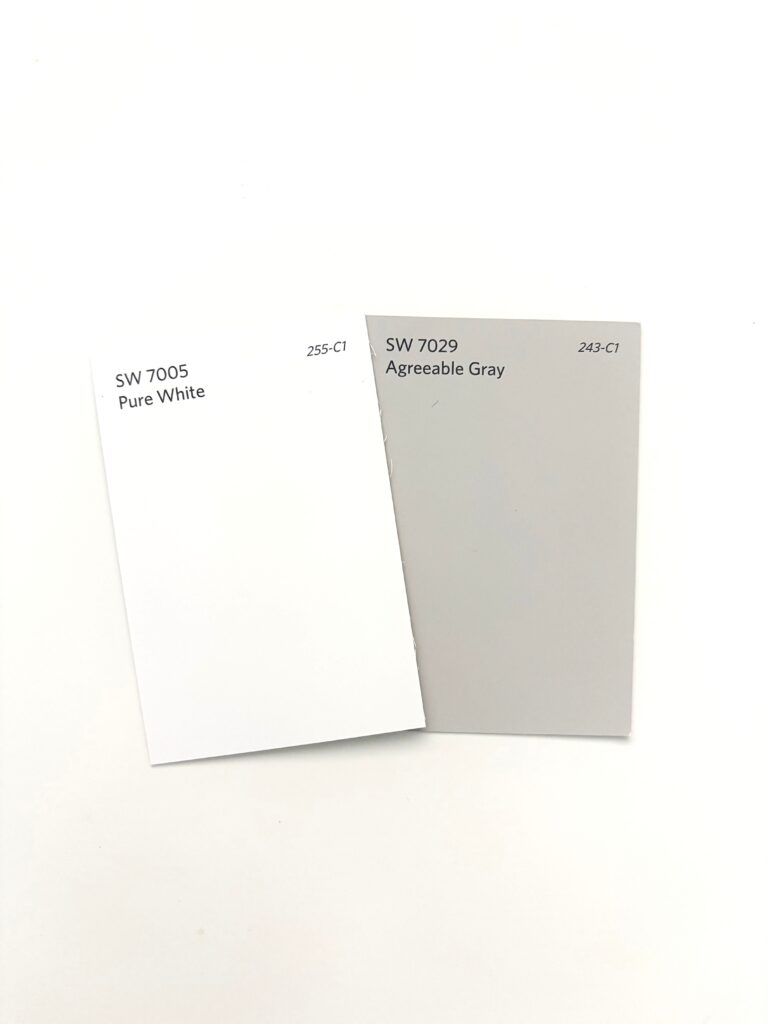 Pure White and Agreeable Gray