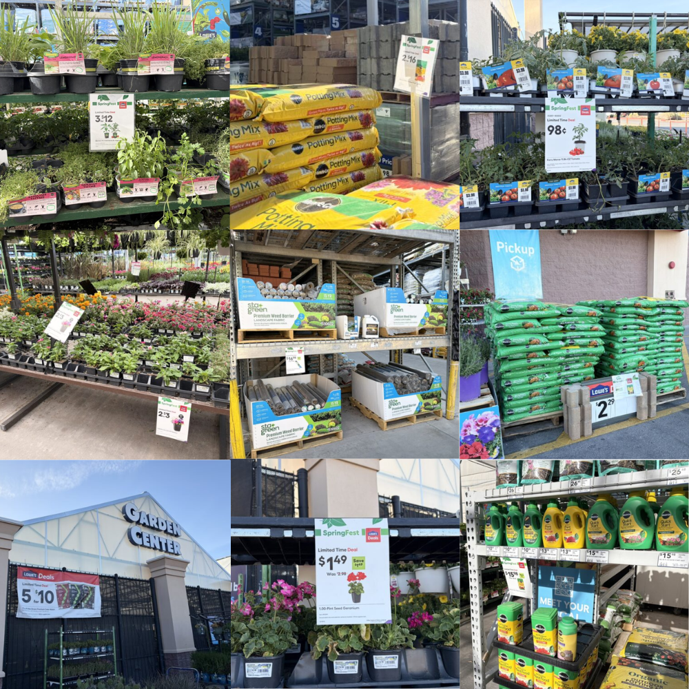 spring gardening deals at lowe's