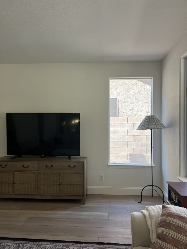 living room before makeover