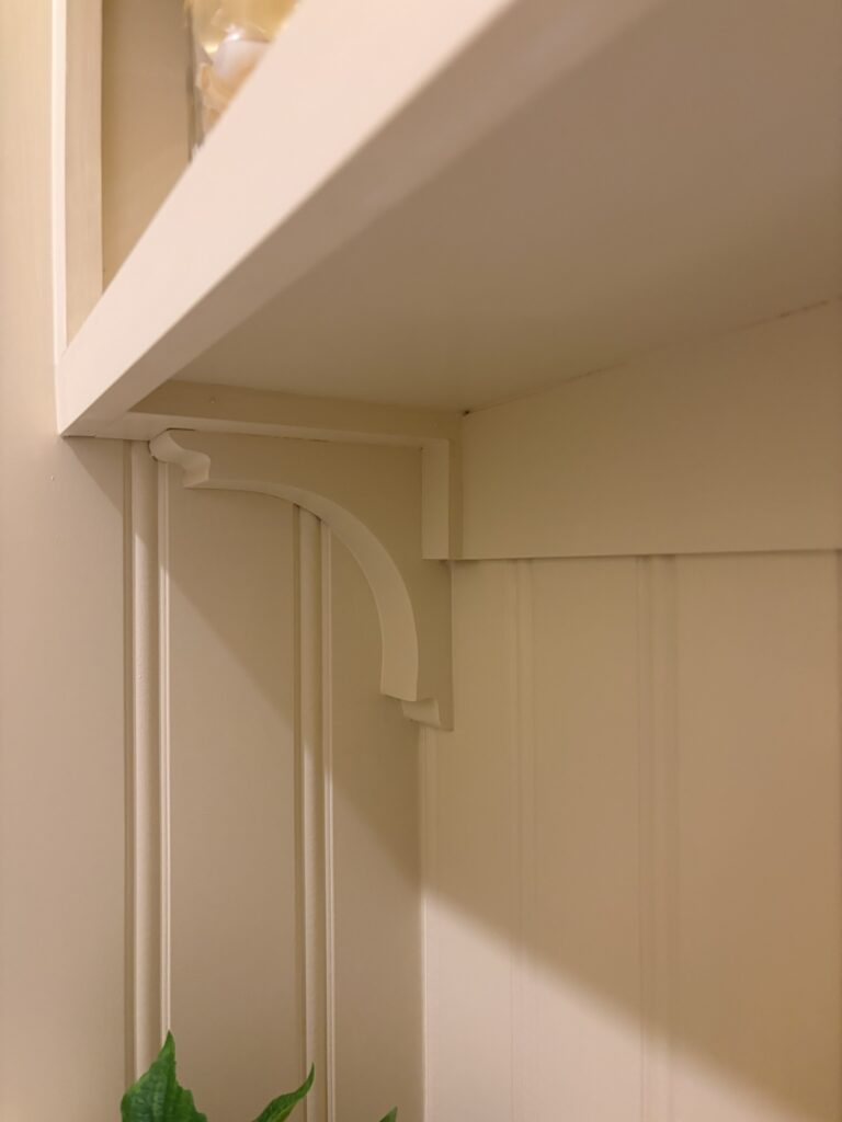 corbels under cabinet